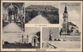 Kiskunmajsa Kálvária, szélmalom, Római katolikus templom és plébánia (fl)