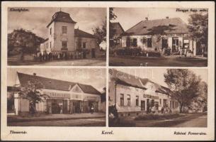 Kecel Hangya szövetkezet, tűzoltó szertár, községháza (EK)