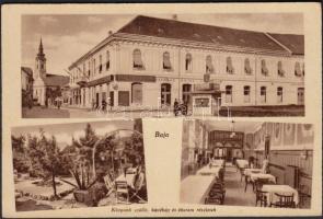 Baja, Központi Szálló, kávéház, étterem (EK)