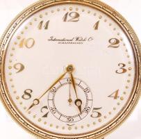 IWC Schaffhausen másodperc mutatós zsebóra Au 14K, működik, jelzett, átmérő 48 mm, bruttó:57 g/ IWC ...