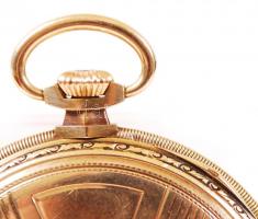 IWC Schaffhausen másodperc mutatós zsebóra Au 14K, működik, jelzett, átmérő 48 mm, bruttó:57 g/ IWC ...