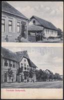Szolyva, gyógyszertár, vasútállomás; Meyer Mózes kiadása / pharmacy, railway station (wet damage on corner)