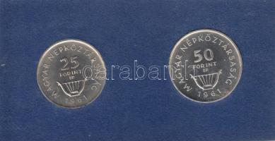 1961. 25Ft Ag + 50Ft Ag "Liszt" pár T:P Eredeti plasztiktokban!