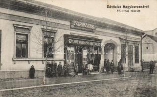 Nagyberezna, Fő utca, Friedmann Zsigmond divatáruháza / boutique on main street
