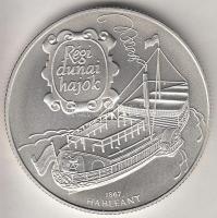 1995. 1000Ft Ag "Régi dunai hajók - Hableány" T:BU Tanúsítvánnyal