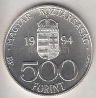 1994. 500Ft Ag "Integráció az EU-ba / Halászbástya" T:BU tanúsítvánnyal