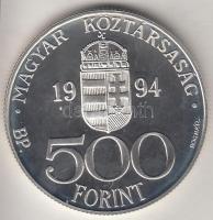 1994. 500Ft Ag "Integráció az EU-ba / Halászbástya" T:PP tanúsítvánnyal