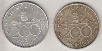 1994. 200Ft Ag "Deák" (2x) T:2 Adamo F13.1