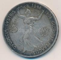 Ausztria 1908. 5K Ag "Jubileum" T:3 ph.
Austria 1908. 5 Corona Ag "Jubilee" C:F ...