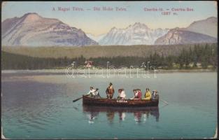 Tátra Csorba-tó, Gizella csónak / lake, boat