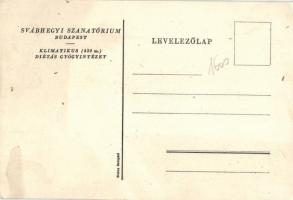 Budapest XII. Svábhegyi szanatórium, reklám