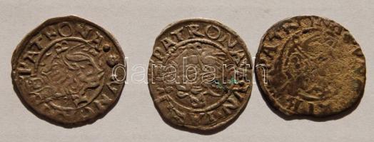 II.Miksa 1564-1576. 3 klf denár Ag T:2,2/3