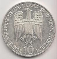 NSZK 1990F 10M Ag "I. Barbarossa Frigyes" T:1 GFR 1990F 10 Mark Ag "Frederick I Barbarossa" C:UNC