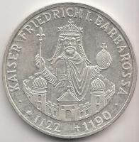 NSZK 1990F 10M Ag "I. Barbarossa Frigyes" T:1
GFR 1990F 10 Mark Ag "Frederick I Barba...