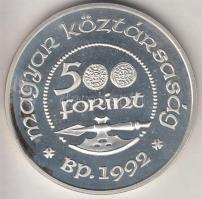 1992. 500Ft Ag "Szent László" T:PP