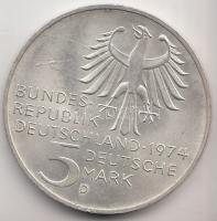 NSZK 1974D 5M Ag "Immanuel Kant" T:1
GFR 1974D 5 Mark Ag "Birth of Immanuel Kant&quot...