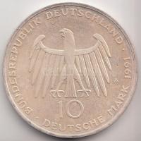 NSZK 1991. 10M Ag "200 éves a Brandenburgi Kapu" T:1 GFR 1991. 10 Mark Ag "200th Anniversary of the Brandenburg Gate" C:UNC