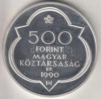 1990. 500Ft Ag "Mátyás király / Buda" T:PP Adamo EM114