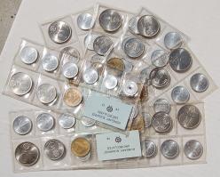 1971-1989. Teljes szettek + 1990. rövid szett (csak fillér) + 1993. teljes szett 200Ft Ag-val összes...