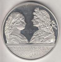 1990. 500Ft Ag "Mátyás király / Beatrix" T:PP 
Adamo EM113