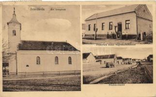 Ivándárda, Evangélikus templom, Friedrich Antal vegyeskereskedése, Fő utca (EK)