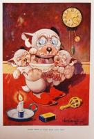 G. E. Studdy: The new Bonzo book; London, 1927. Partridge. Sok képpel, félvászon kötésben, kissé fol...