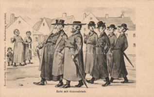 'Rabi mit Generalstab' Judaica, Kunstverlag Schiller, Czernowitz