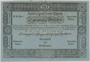 1813. 20G "Anticipations-Scheine" FORMULARE T:II- Adamo G54M