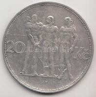 Csehszlovákia 1934. 20K Ag "Ipar, mezőgazdaság, üzlet" T:2
Czechoslovakia 1934. 20 Korun A...