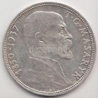 Csehszlovákia 1937. 20K Ag "Masaryk" T:2 Czechslovakia 1937. 20 Korun Ag "Death of President Masaryk" C:XF   Krause KM#18