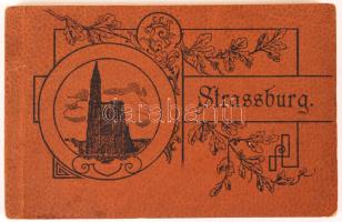 cca 1900 Strassburg leporello 24 képpel / Strasbourg booklet 24 pictures