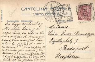 1907 Alla Spezia, Varo della regia nave 'Roma' / The launch of the battleship Roma, Art No...