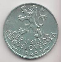 Csehszlovákia 1949. 100K Ag "Iglói bányászat 700. évfordulója" T:2 Czechoslovakia 1949. 100 Korun Ag "700th Anniversary - Jihlava Mining Privileges" C:XF Krause KM#29