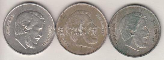 1947. 5Ft Ag "Kossuth" (3x) T:2,2- Adamo F8.1