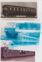 5 db fotómásolat vasúti járművekről