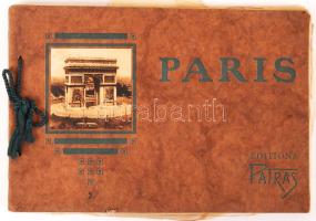 cca 1910 Párizs leporello  12 képpel / Paris booklet with 12 pictures