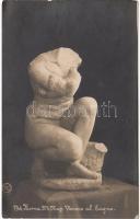 1923 Mihálovits Miklós festő saját kézzel írt és aláírt képeslapja