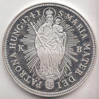 Magyar tallérok utánveretben "Mária Terézia Tallérja 1741." Ag (0,999) 20g T:PP Tanúsítván...