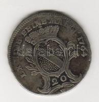 Német államok/Baden/Durlach 1764SW 20Kr Ag T:3 pici ph