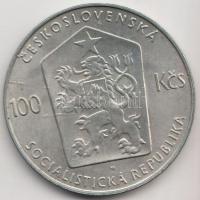 Csehszlovákia 1982. 100K Ag "Ivan Olbracht" T:1-
Czechoslovakia 1982. 100 Korun Ag "B...