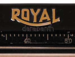 Antik Royal írógép, eredeti tokjában, jó állapotban, 30×33 cm, m:14 cm