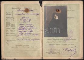 1926 Fényképes puhafedeles útlevél / Hungarian passport