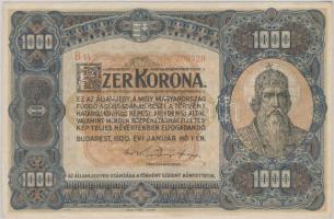 1920. 1000K "Orell Füssli Zürich" T:II