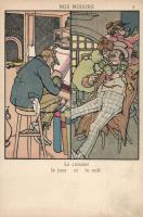 'Nos Moeurs - Le caissier le jour et la nuit' humour