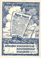 Magyar Nemzet, Pethő Sándor új napilapja / Hungarian newspaper advertisement 'Kassa visszatért' So. Stpl