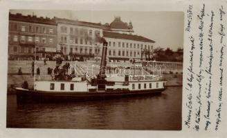 SS Nina (?) gőzhajó / Hungarian steamship by Budapest, photo