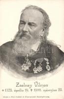 1900 Zsolnay Vilmos emléklap; kiadja a Pécsi Irodalmi és Könyvnyomdai Rt. / obituary postcard