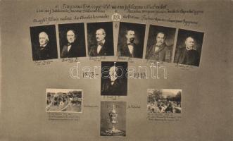 1913 Pancsova, Lövészegyesület, 100 éves jubileumi lap / shooting club anniversary postcard