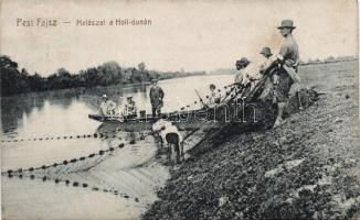 Fajsz, halászat a Holt-Dunán; Somogyi Lajos kiadása