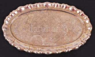 Alpakka kávéházi tálca / alpacca coffehouse tray 37 cm